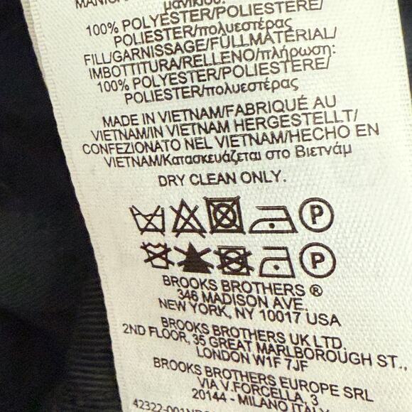 Men's Brooks Brothers Gray Wool Blend Button and Zip Front Overcoat Size XXL - Picture 6 of 11